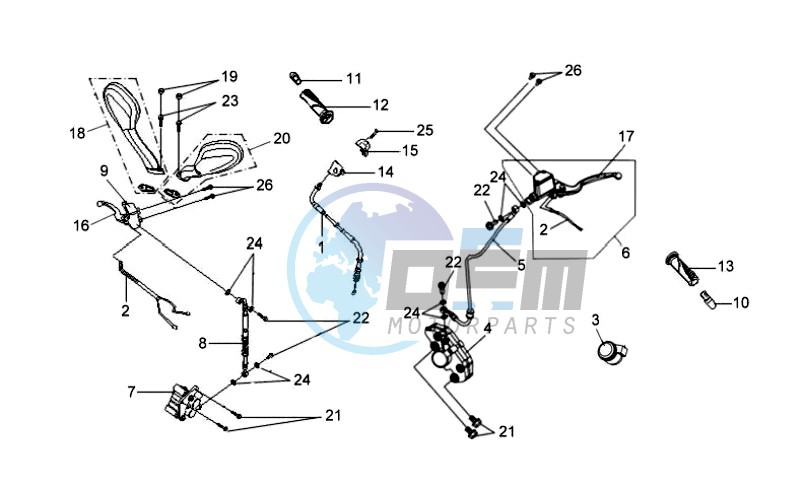 BRAKE CALIPER FOR / BRAKE CALIPER ACHTER