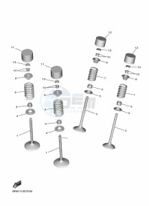 WR450F (BDB8) drawing VALVE