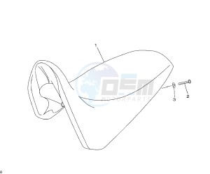 XT X BRA 125 drawing SEAT