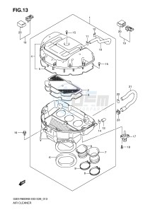 GSX-R600 (E3-E28) drawing AIR CLEANER