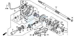 TRX500FE drawing FINAL DRIVEN GEAR