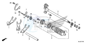 NC750SAF NC750S 4ED - (4ED) drawing GEARSHIFT DRUM (NC750S/SA)