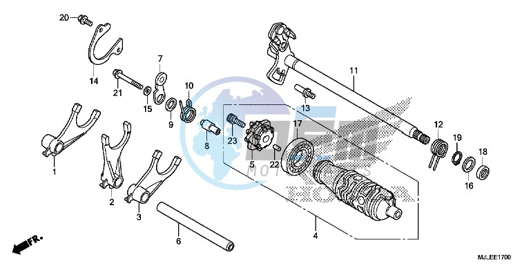 GEARSHIFT DRUM (NC750S/SA)