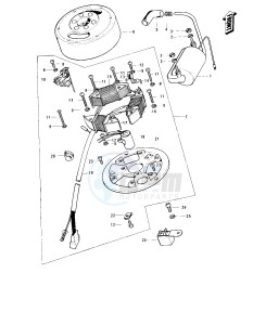 KS 125 (-A) drawing IGNITION_GENERATOR -- 74-75- -