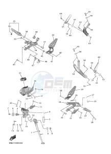 YZF-R6 YZF600 R6 (BN66) drawing STAND & FOOTREST