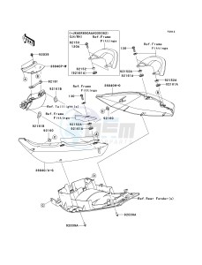 ER 650 A [ER-6N (EUROPEAN] (A6S-A8F) A6S drawing SEAT COVER