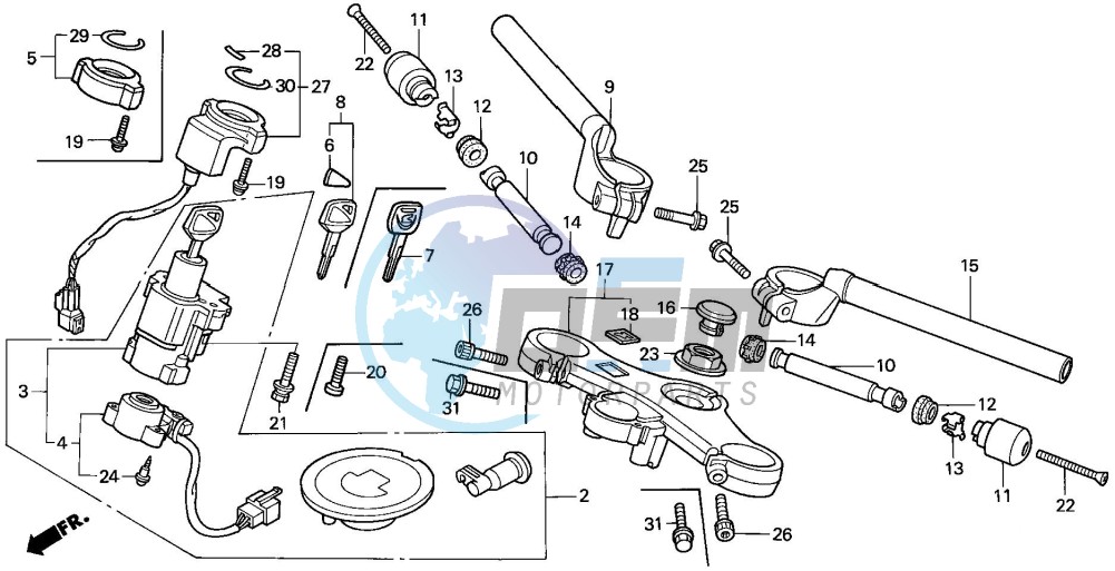 HANDLE PIPE/TOP BRIDGE