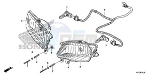 TRX420FA5G TRX420F Europe Direct - (ED) drawing HEADLIGHT