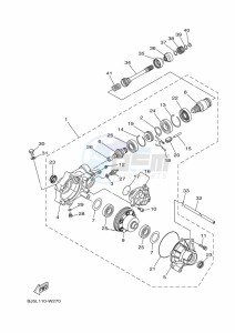 YFM450FWB KODIAK 450 (BJ5T) drawing FRONT DIFFERENTIAL