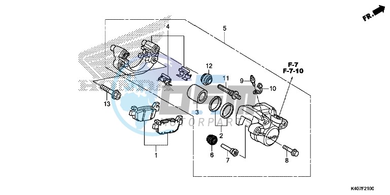 REAR BRAKE CALIPER