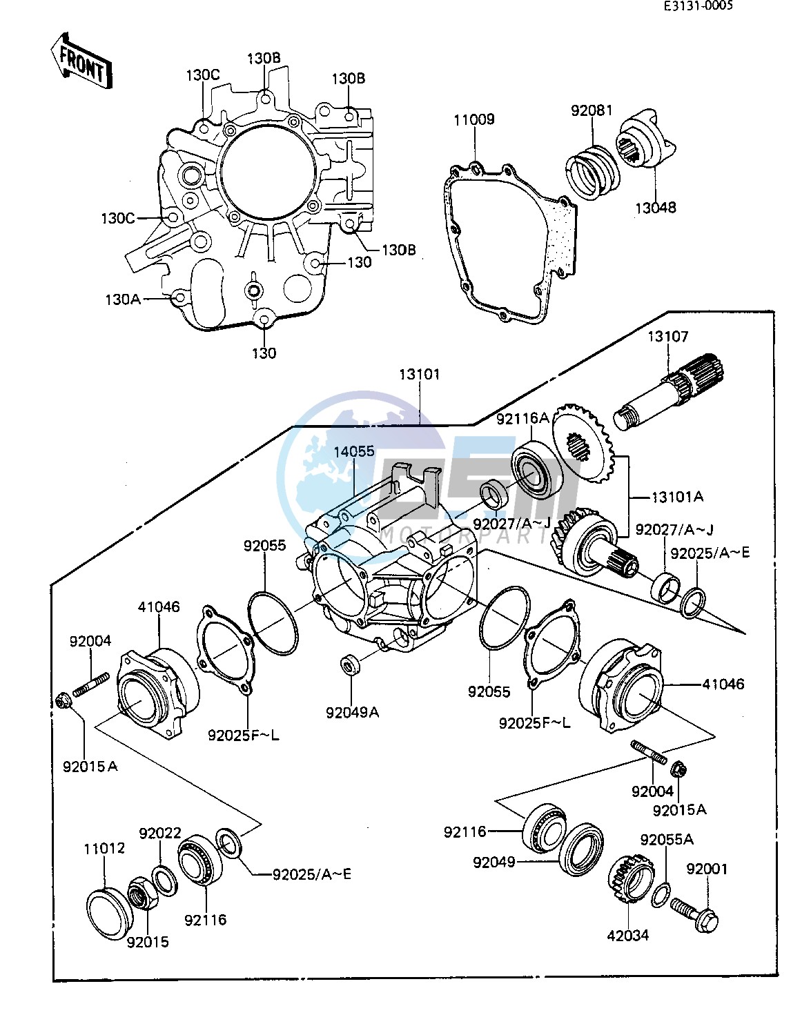 FRONT BEVEL GEARS