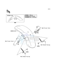 VN1700_VOYAGER_CUSTOM_ABS VN1700KDF GB XX (EU ME A(FRICA) drawing Front Fender(s)