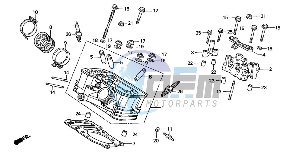 REAR CYLINDER HEAD