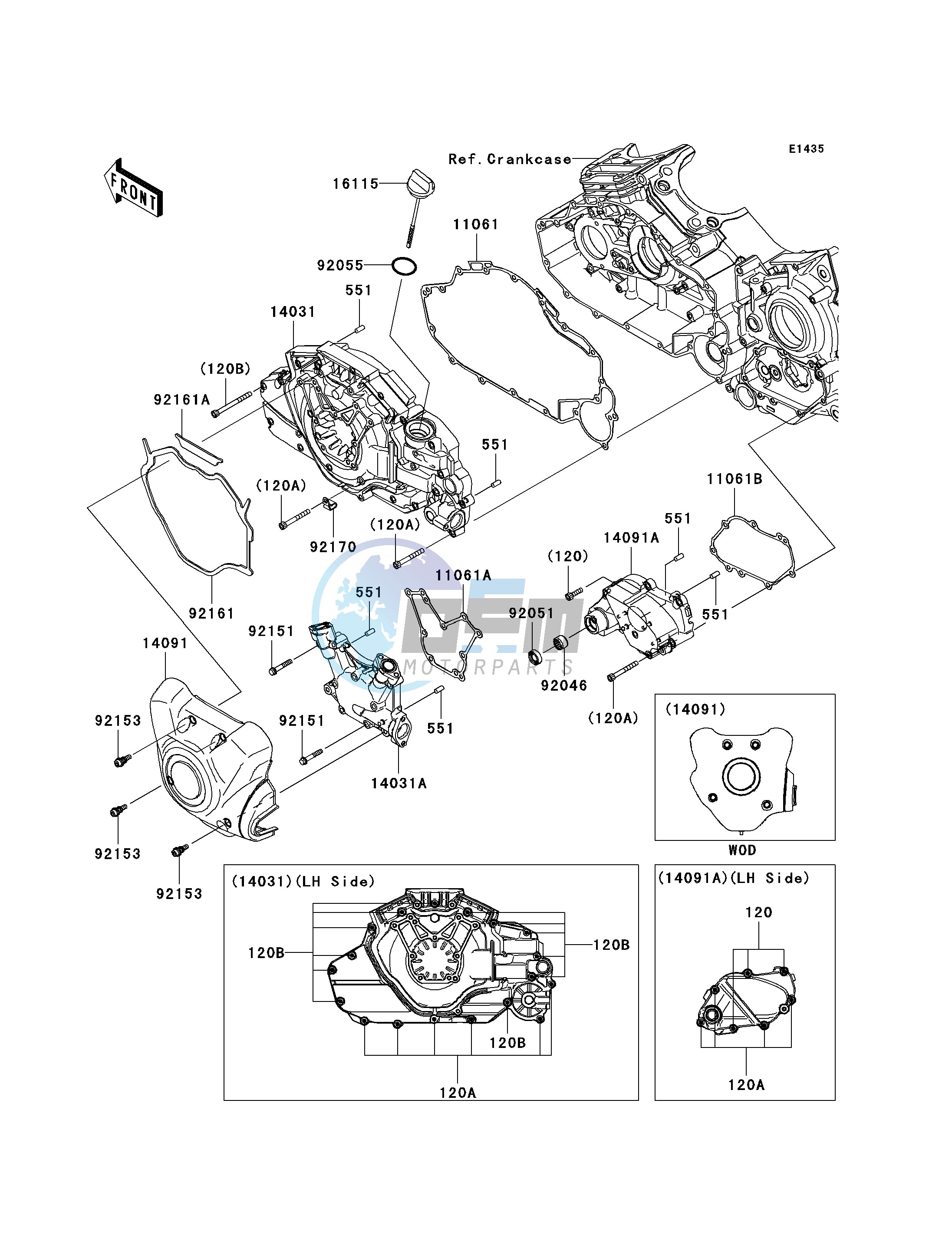 LEFT ENGINE COVER-- S- -