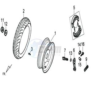 ORBIT II 50 drawing REAR WHEEL