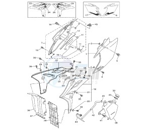 WR F 450 drawing SIDE COVERS