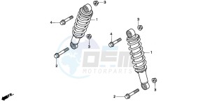 TRX300FW FOURTRAX 300 4X4 drawing FRONT CUSHION