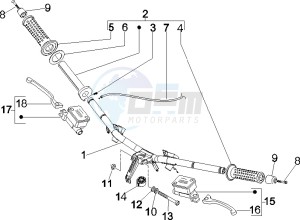 Granturismo 125 L Potenziato UK drawing Handlebars - Master cil