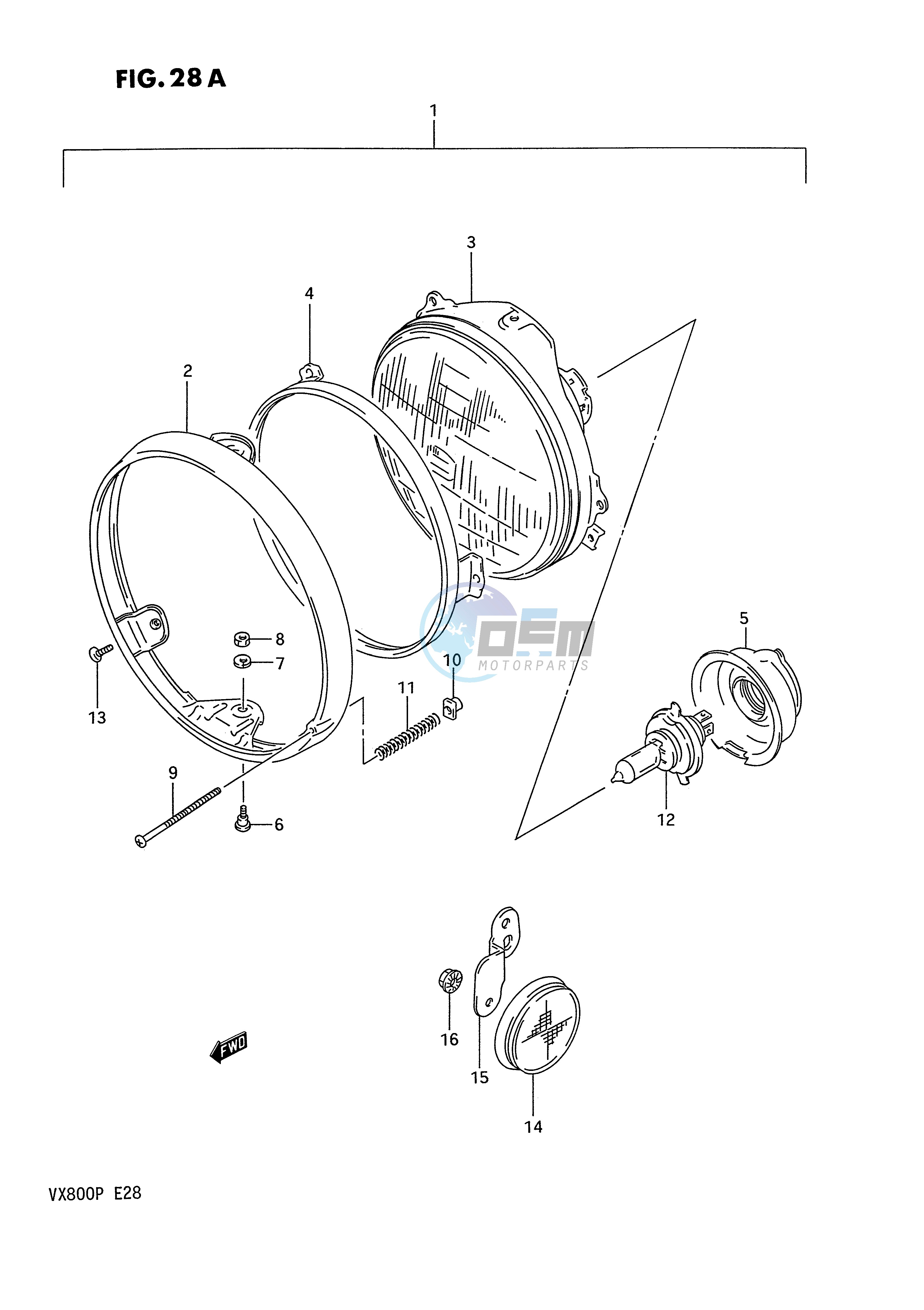 HEADLAMP (MODEL P)