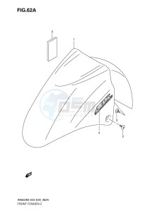 AN650 (E3-E28) Burgman drawing FRONT FENDER (AN650AK8 AK9 AL0)