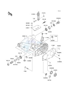 KVF 650 E [BRUTE FORCE 650 4X4 HARDWOODS GREEN HD] (E6F-E9F) E6F drawing SWINGARM