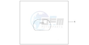 CBF600N9 France - (F / CMF) drawing TOP BOX COVER