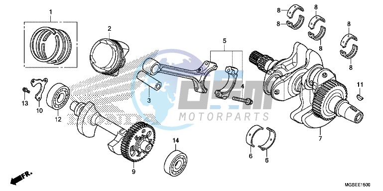 CRANKSHAFT/ PI STON