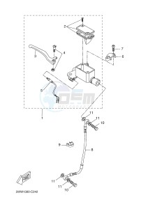 BW'S 50 (2B6K) drawing FRONT MASTER CYLINDER