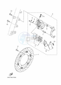 MT-25 MTN250-A (B2E2) drawing FRONT BRAKE CALIPER