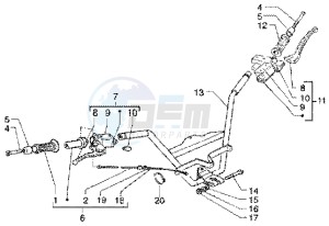 X9 180 Amalfi drawing Handlebar - Brake Pump