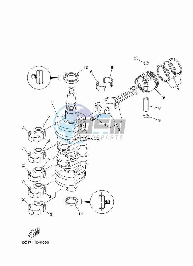 CRANKSHAFT--PISTON