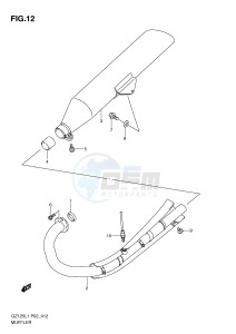 GZ125 (P02) drawing MUFFLER