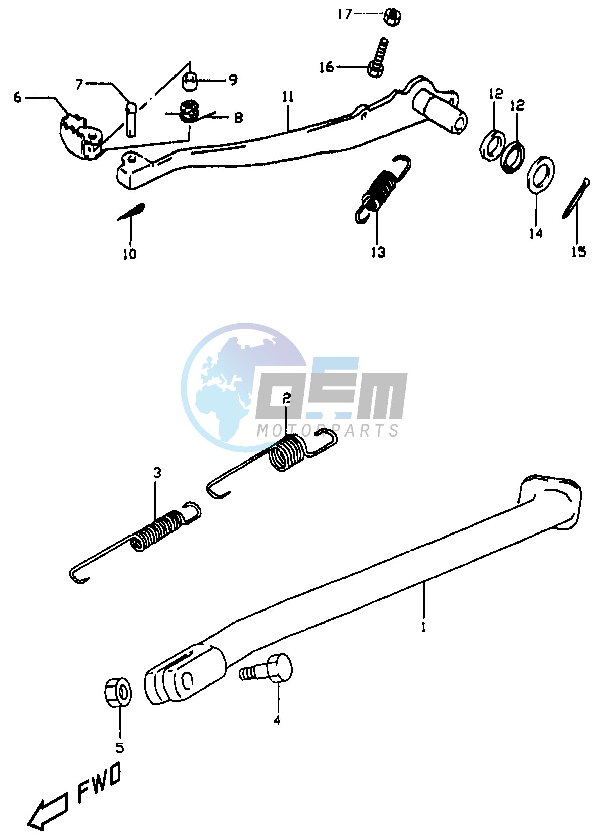 STAND - REAR BRAKE