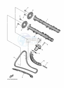 MT-09 MTN890 (B7N7) drawing CAMSHAFT & CHAIN