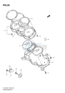 DL1000 (E28) V-Strom drawing SPEEDOMETER