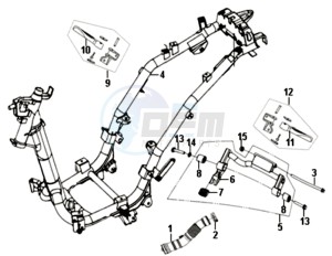 ALLO 50 25 KM/H L6 drawing FRAME / ENGINE MOUNT