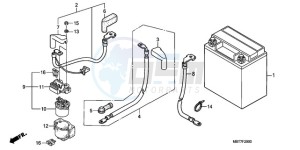 XL1000VA9 France - (F / ABS CMF) drawing BATTERY