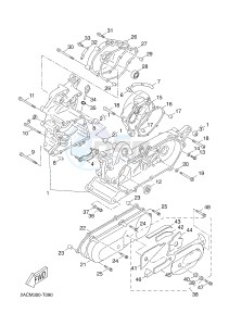 NS50 NS50F AEROX 4 (1GB5 1GB5 1GB5 1GB5) drawing CRANKCASE