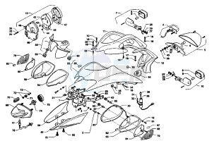 V RAPTOR 650 drawing HEADLAMPS-BLINKERS V-RAPTOR