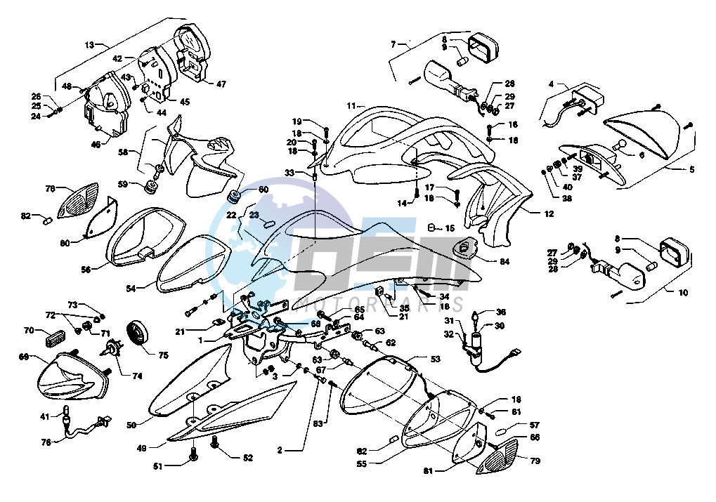 HEADLAMPS-BLINKERS V-RAPTOR