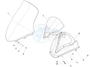 X10 350 4t 4v ie e3 drawing Windshield