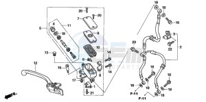 CBF1000S drawing FR. BRAKE MASTER CYLINDER (CBF1000)