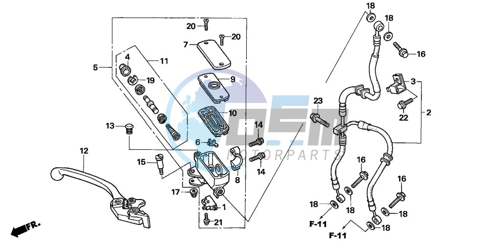 FR. BRAKE MASTER CYLINDER (CBF1000)