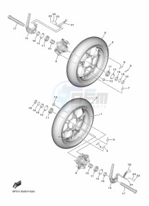 NIKEN GT MXT890D (BFD1) drawing FRONT WHEEL