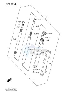 UK110NX ADDRESS EU drawing FRONT FORK DAMPER