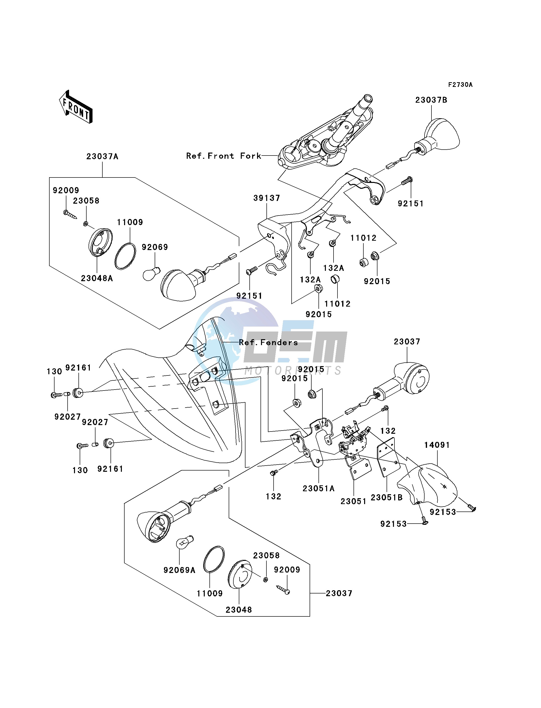 TURN SIGNALS-- JKAVN2D1 7A011497 - - -