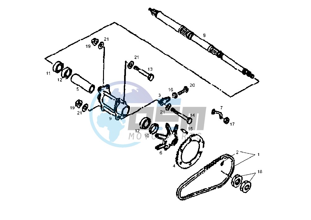 REAR WHEEL SHAFT