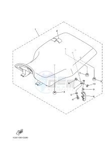 YFM125A YFM125GD GRIZZLY 125 (1PY5 1PY6) drawing SEAT