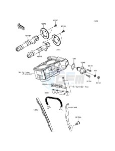 Z300 ABS ER300BGF XX (EU ME A(FRICA) drawing Camshaft(s)/Tensioner