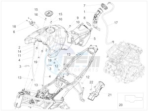 ETV 1200 Caponord Rally USA USA drawing Fuel tank